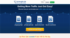 Desktop Screenshot of ezprofitlist.com